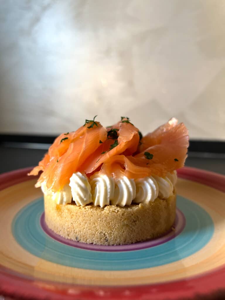 Ricetta della cheesecake salata al salmone